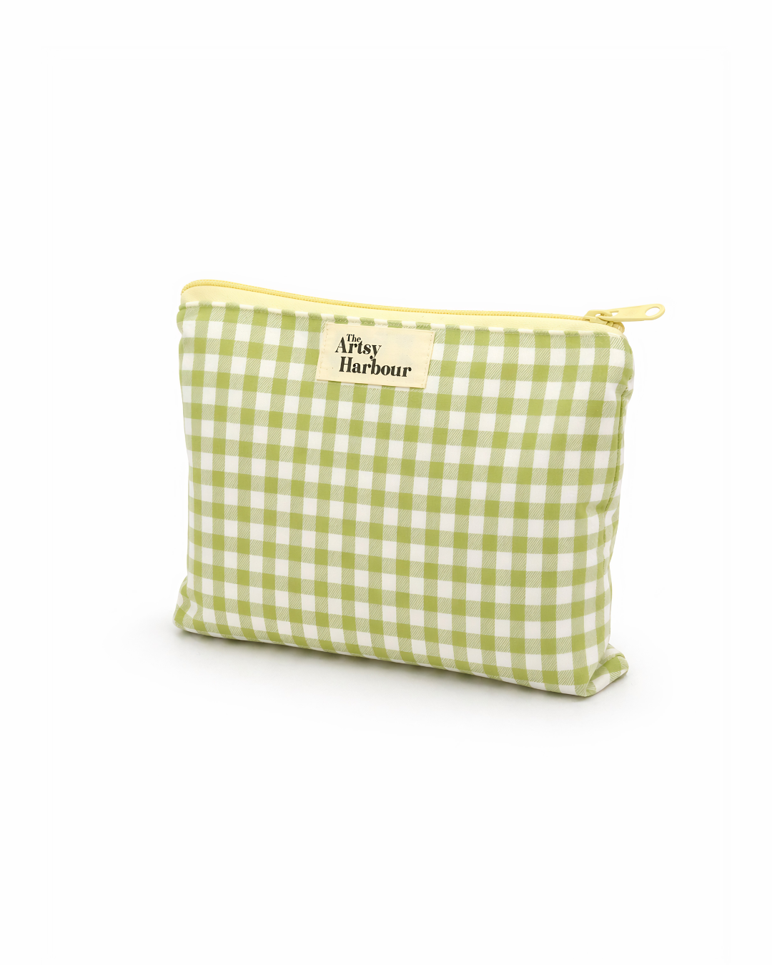 Green Checkmate Pouch