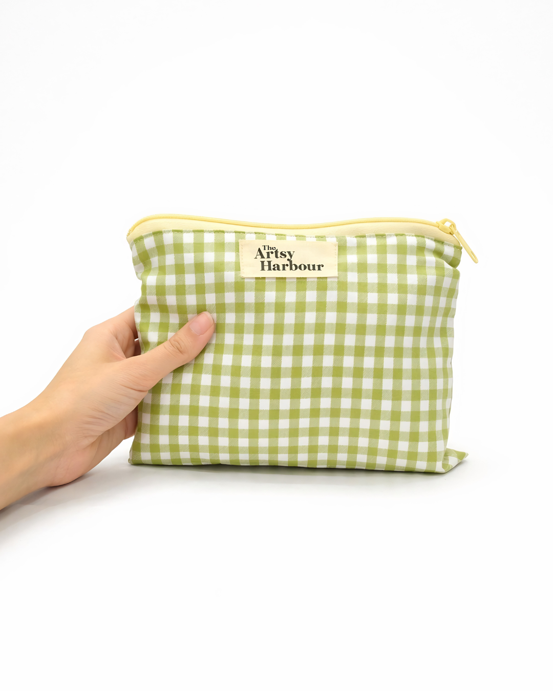 Green Checkmate Pouch