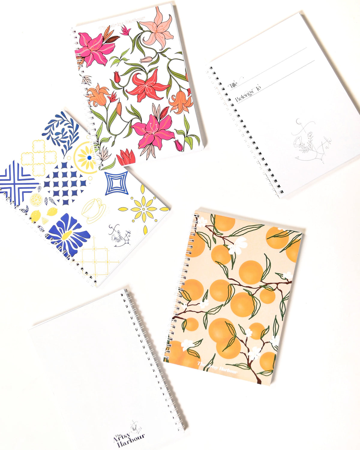 A5 Lily Bloom Wiro Notebook