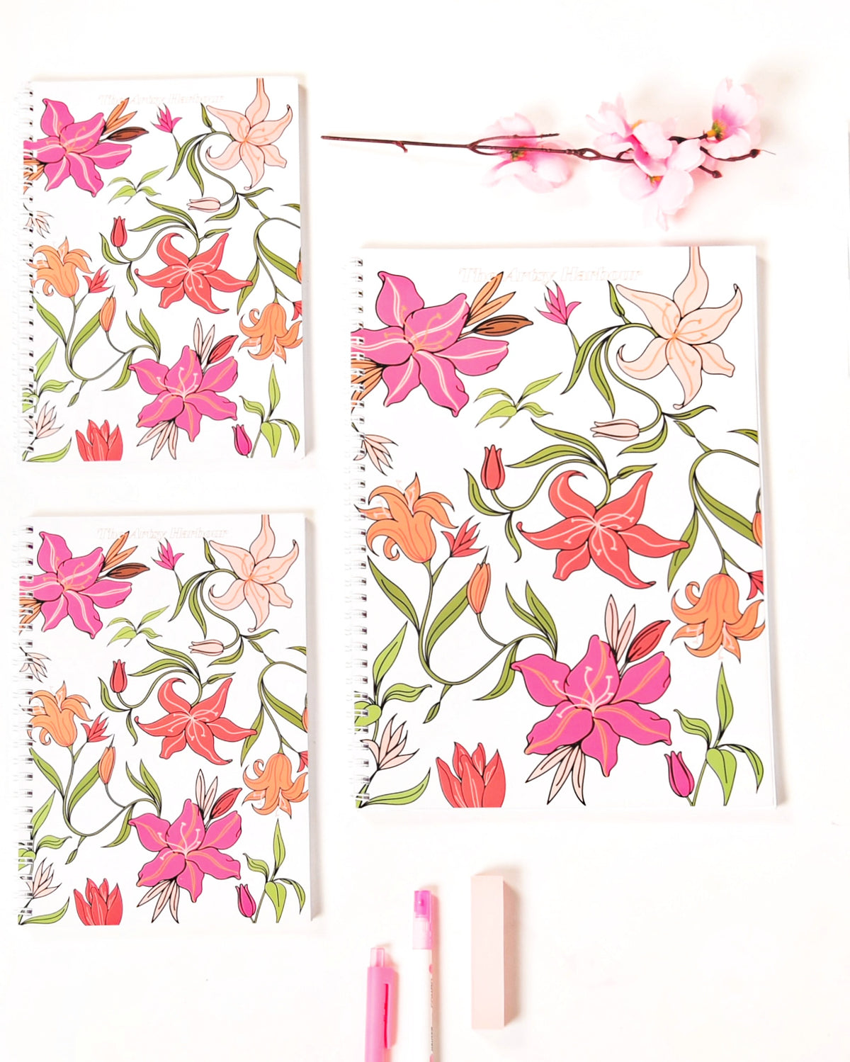 A5 Lily Bloom Wiro Notebook