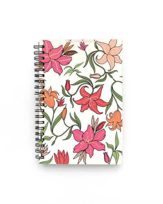 A4 Lily Bloom Wiro Notebook