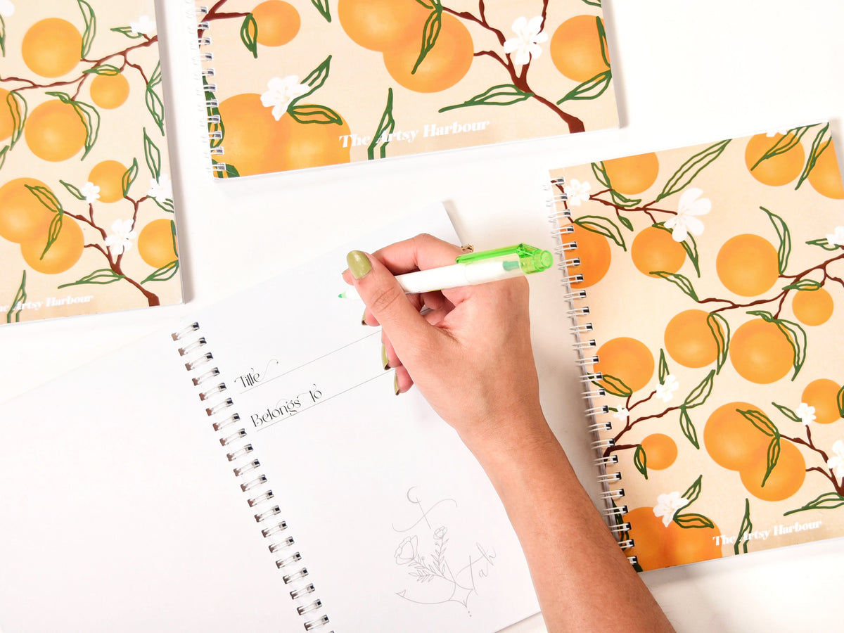 A5 Orange Lush Wiro Notebook