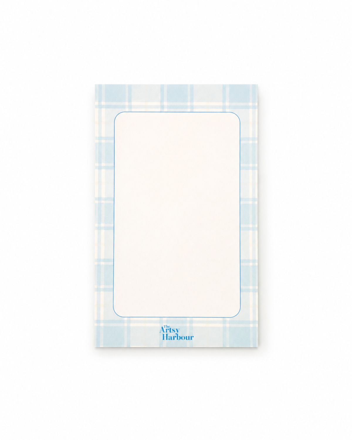 Blue Plaid Notepad
