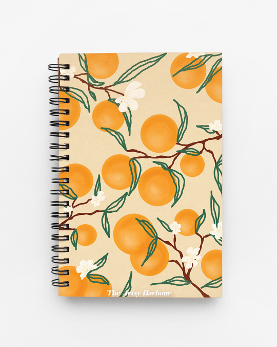 A4 Orange Lush Wiro Notebook